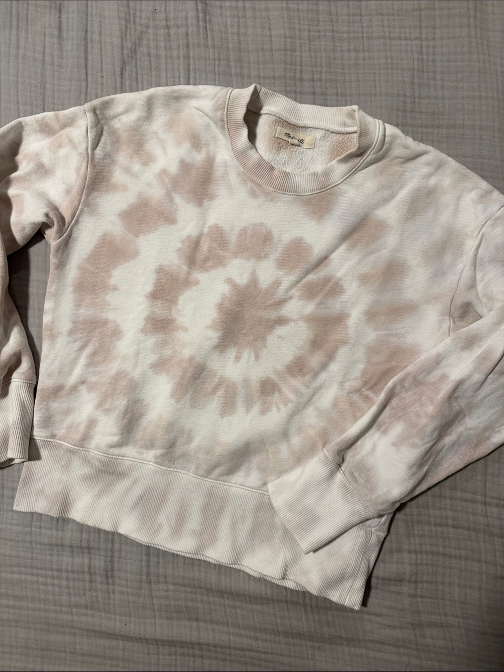 MADEWELL Tie-dye cropped sweatshirt